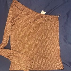 Aeropostale glitter one sleeve top. SIZE Medium. Brand new Never worn*